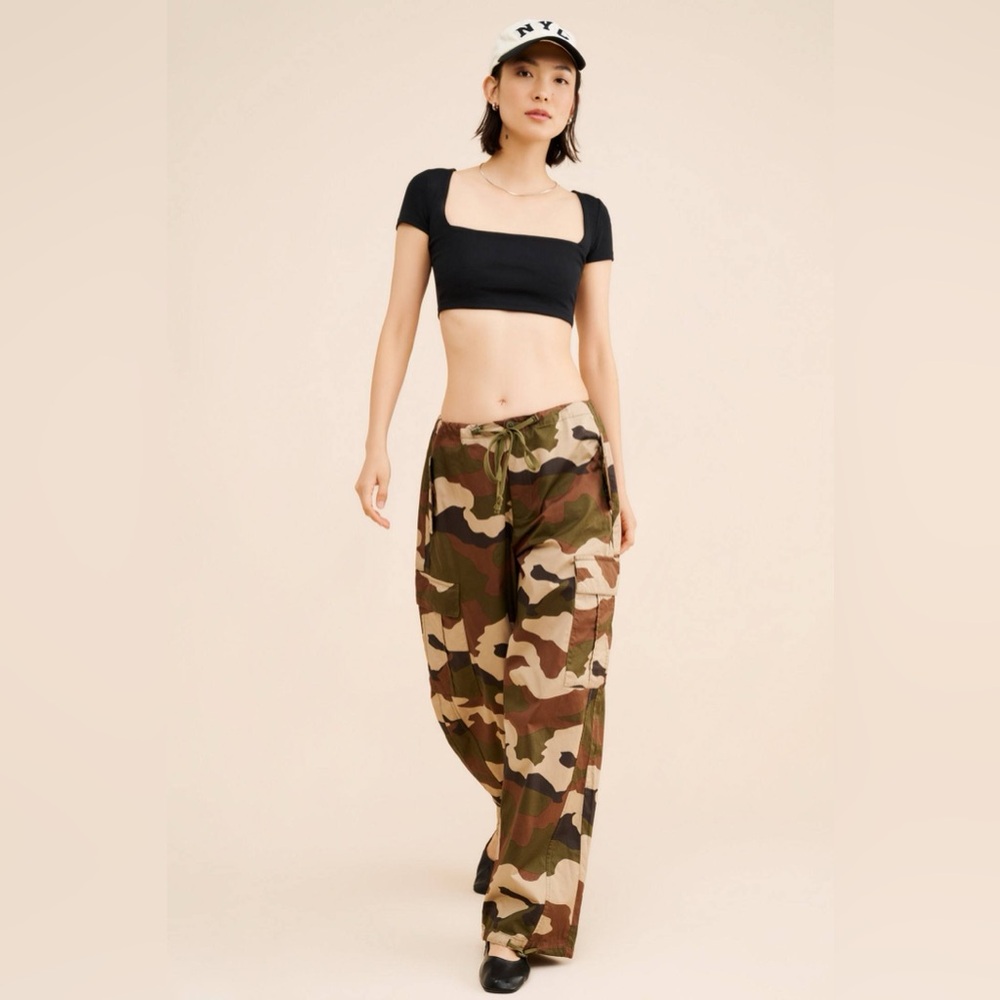 Good American Camouflage Cargo Trousers